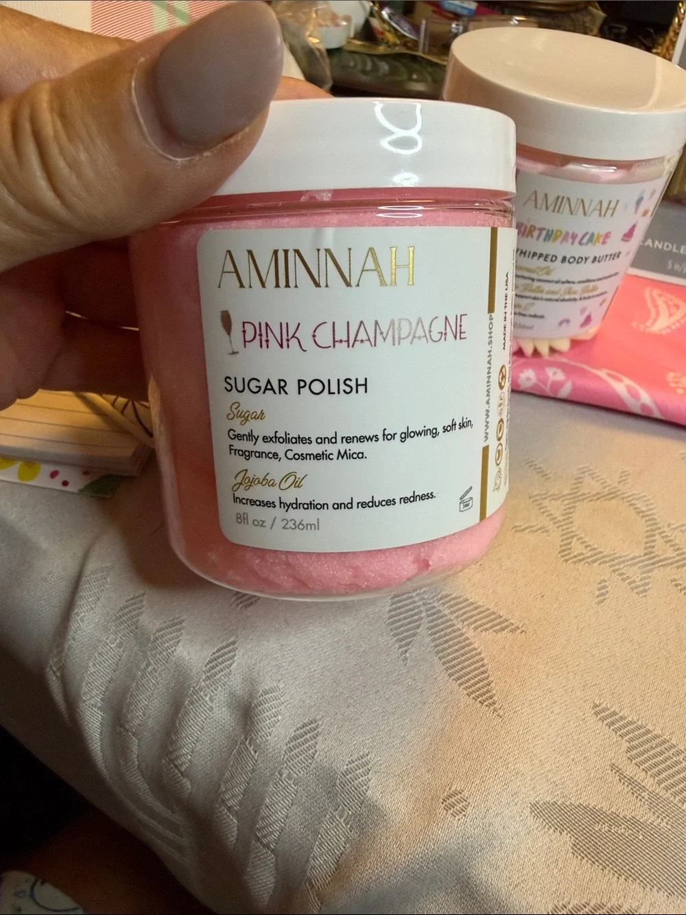Aminah pink champagne
